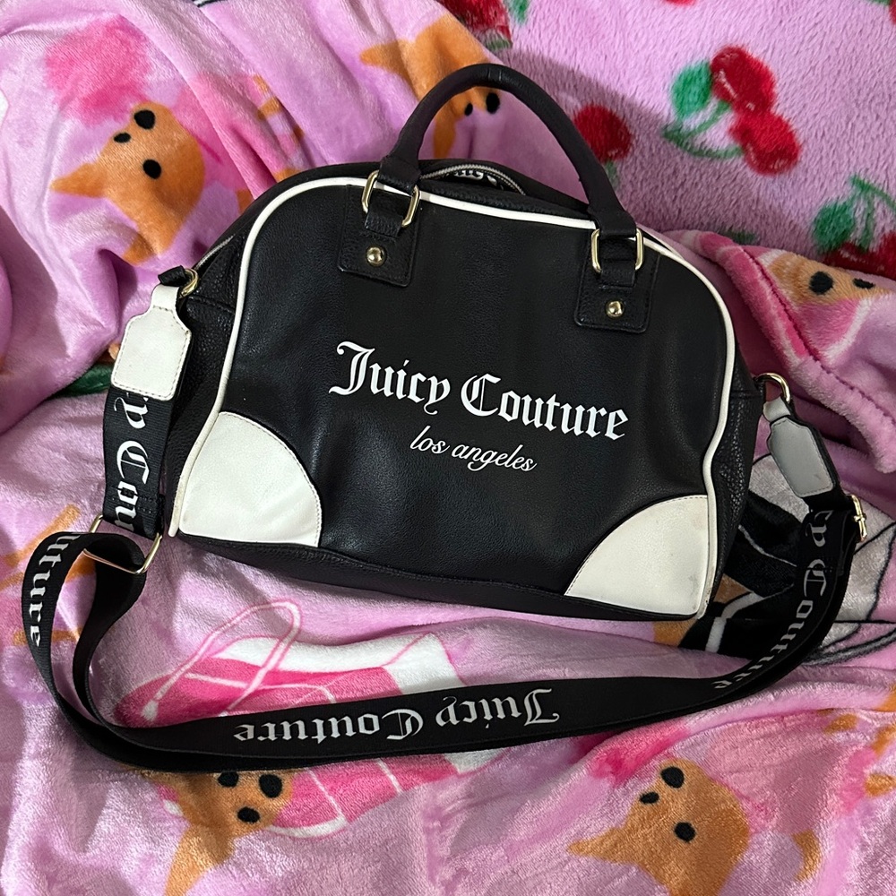 Juicy Couture Black and White Crossbody Bag